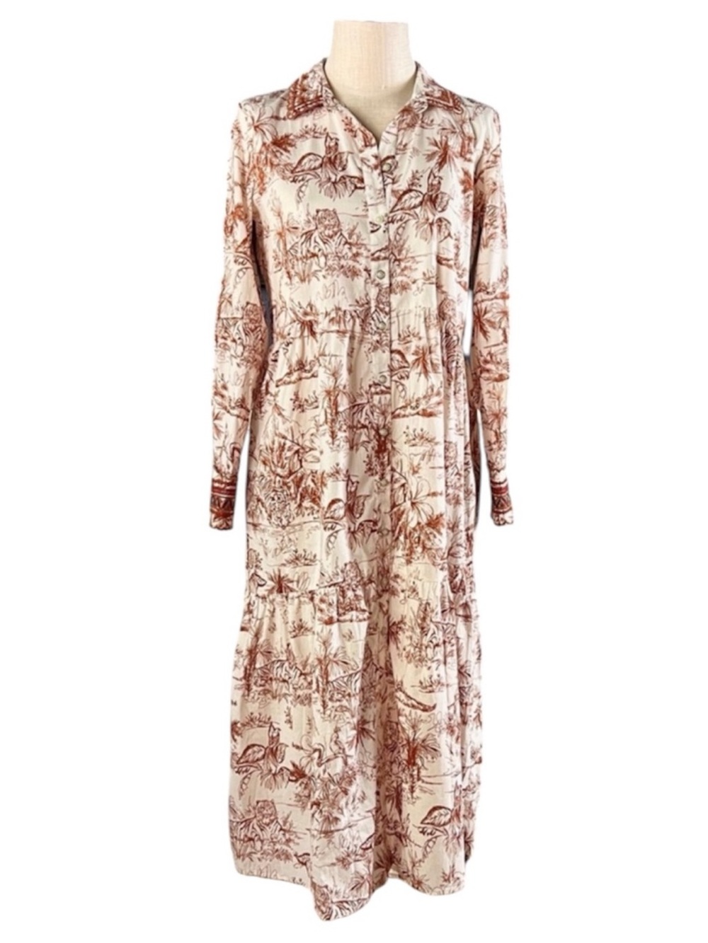 JOHNNY WAS Rho Tiered Midi Dress - Picture 3 of 8